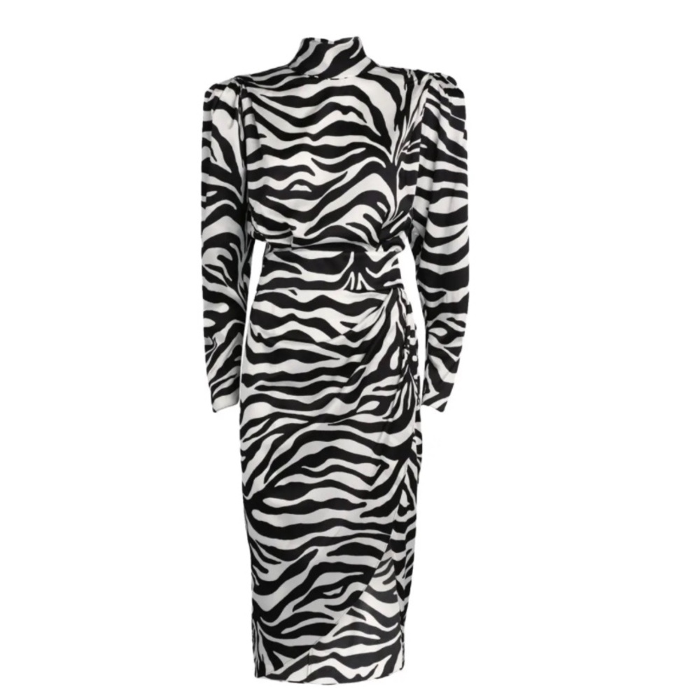 Ronny Kobo silk zebra dress